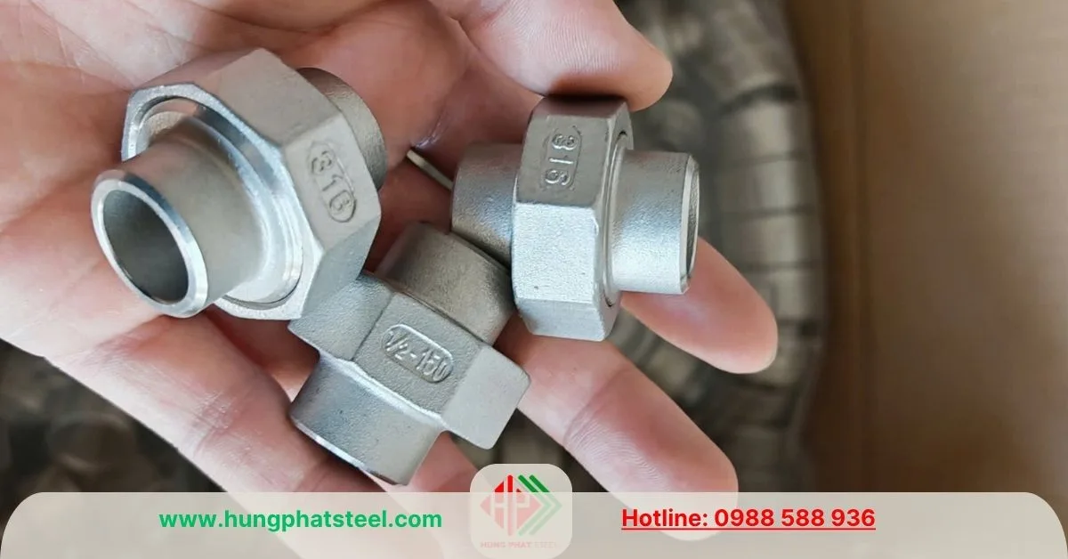 Rắc co inox 316 DN15