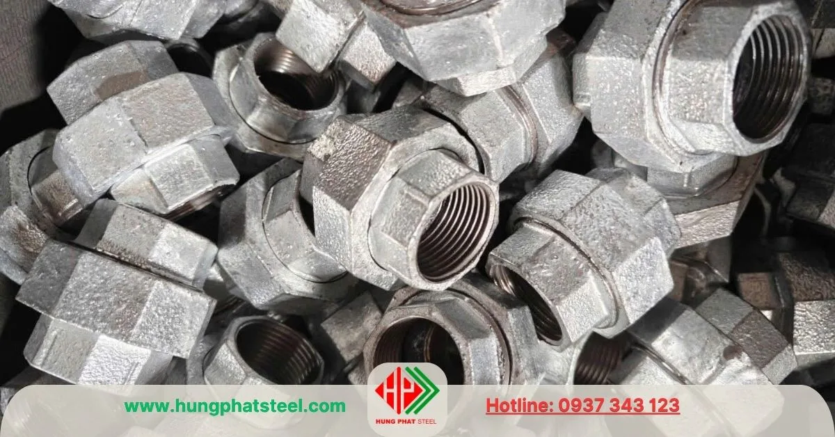 Rắc co mạ kẽm DN32 (D42)