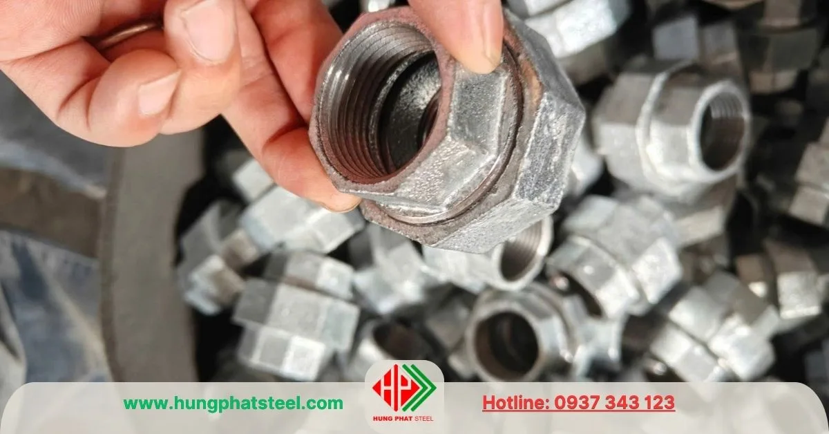 Rắc co mạ kẽm DN32 (D42)