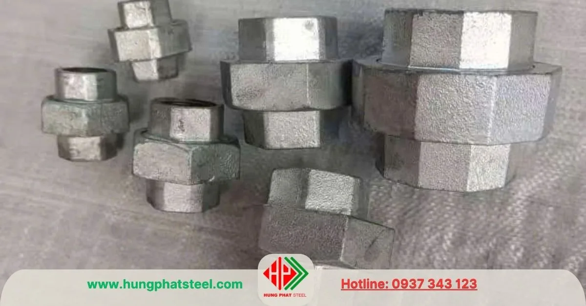 Rắc co mạ kẽm DN32 (D42)