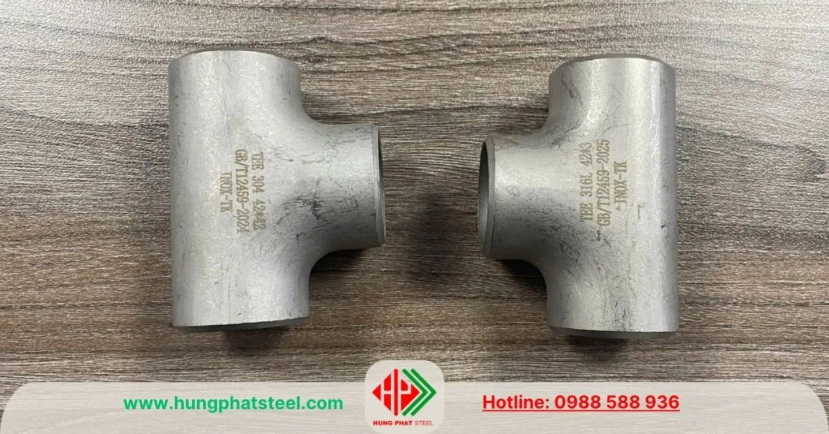 Tê Hàn INOX 316 DN32 (D42)