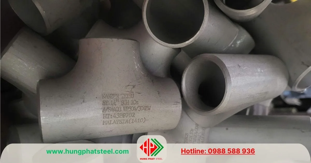 Tê Hàn INOX DN32 (D42)