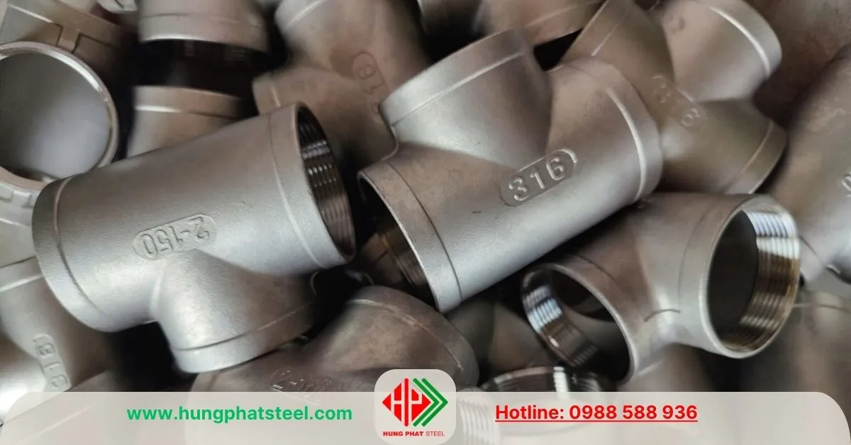 Tê Ren INOX 316 DN50