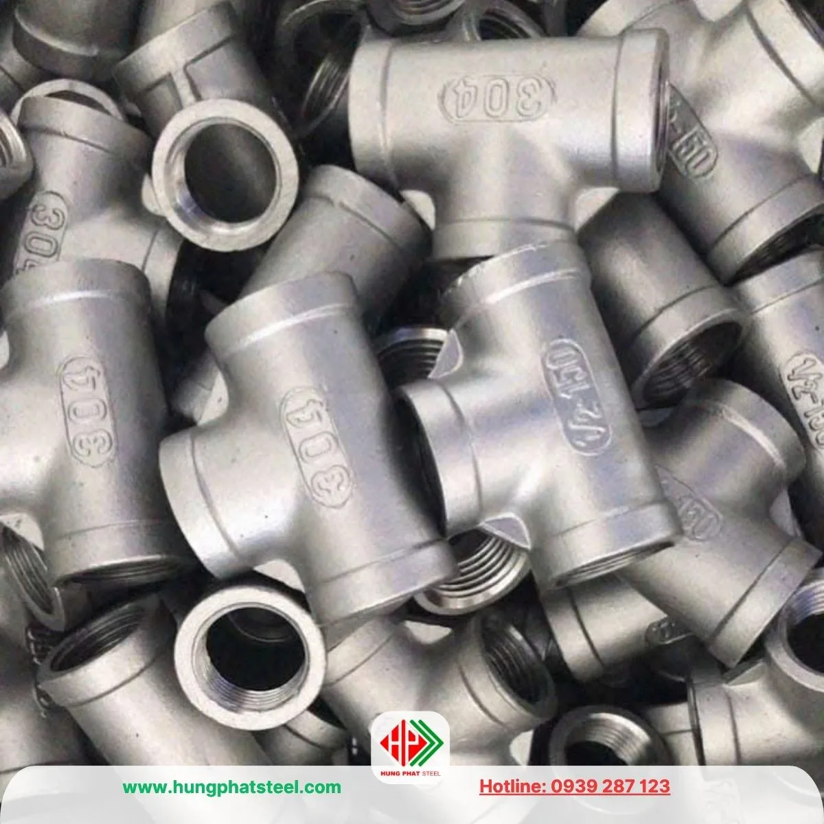 Tê Ren INOX DN15 (D21)