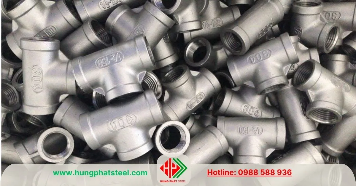 Tê Ren INOX DN15 (D21)
