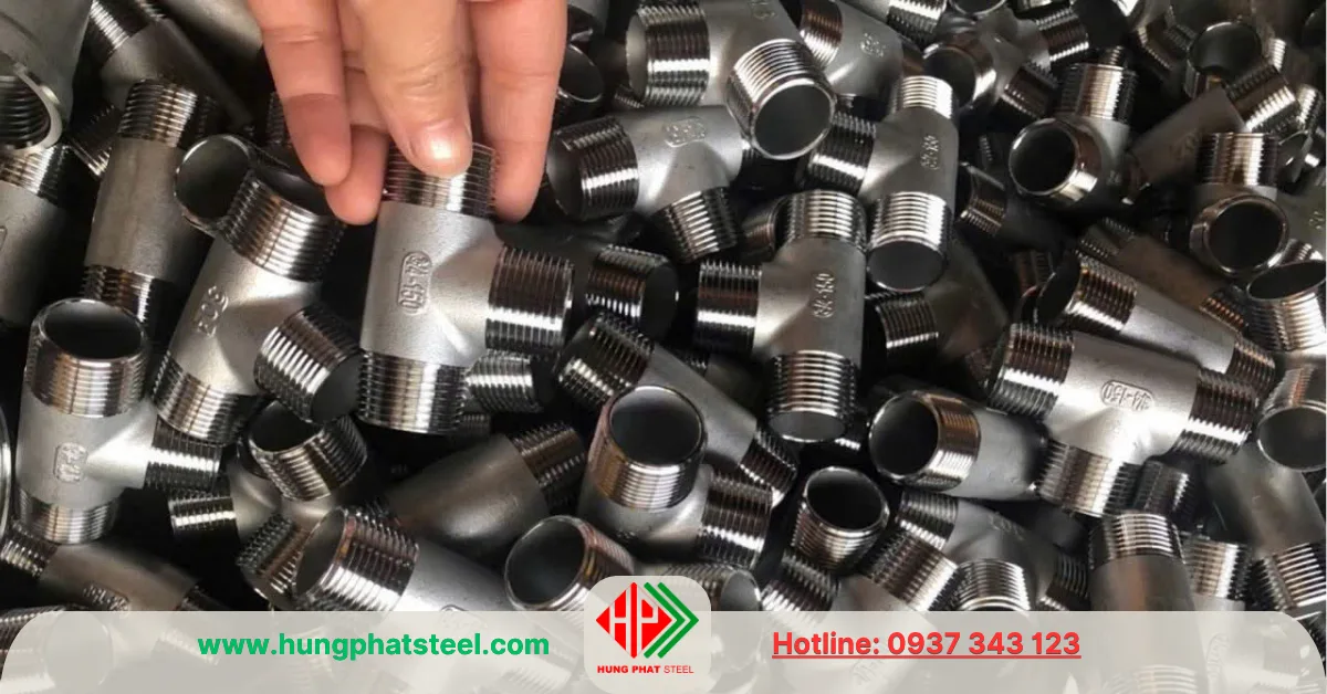 Tê Ren INOX DN20 3 đầu ren ngoài