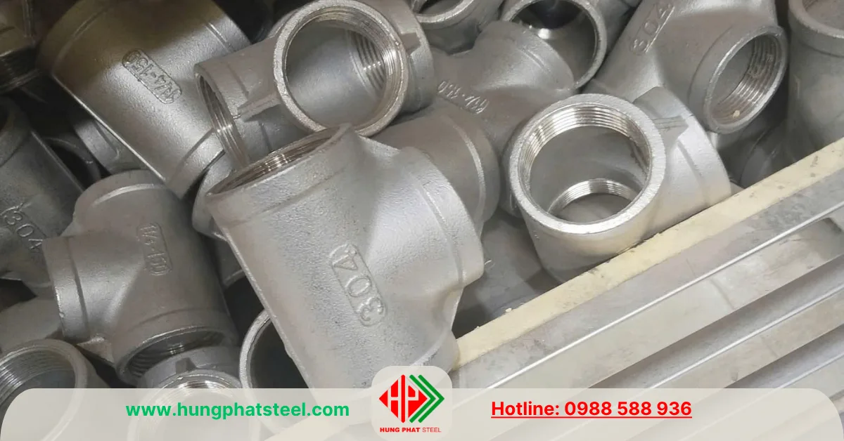 Tê Ren INOX DN32 (D42)