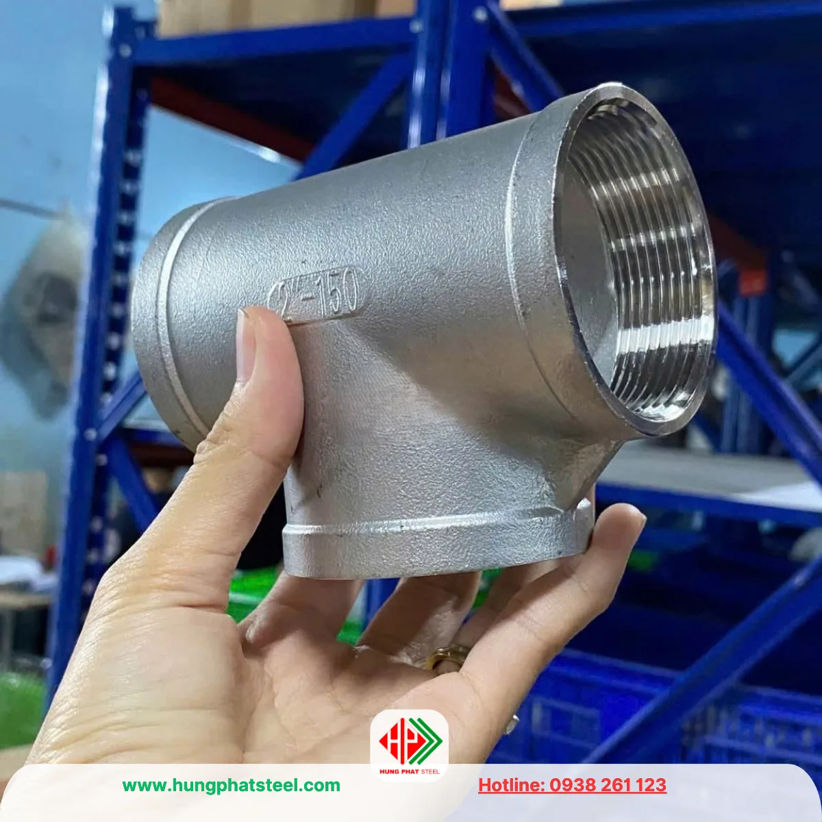 Tê Ren INOX DN50 (D60)