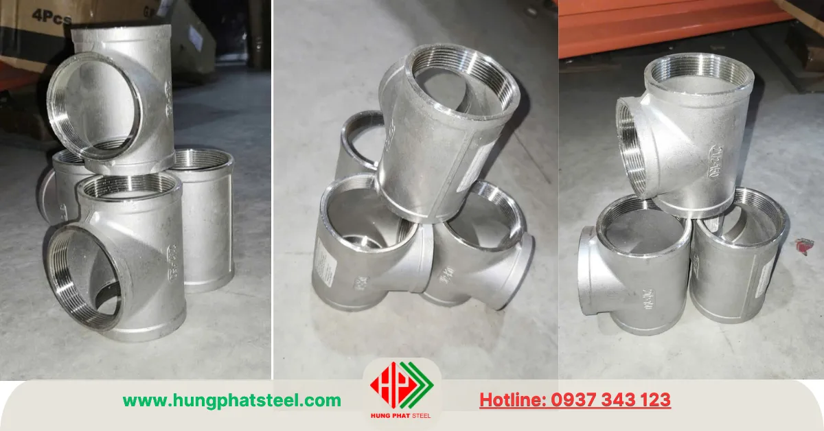 Tê Ren INOX DN65