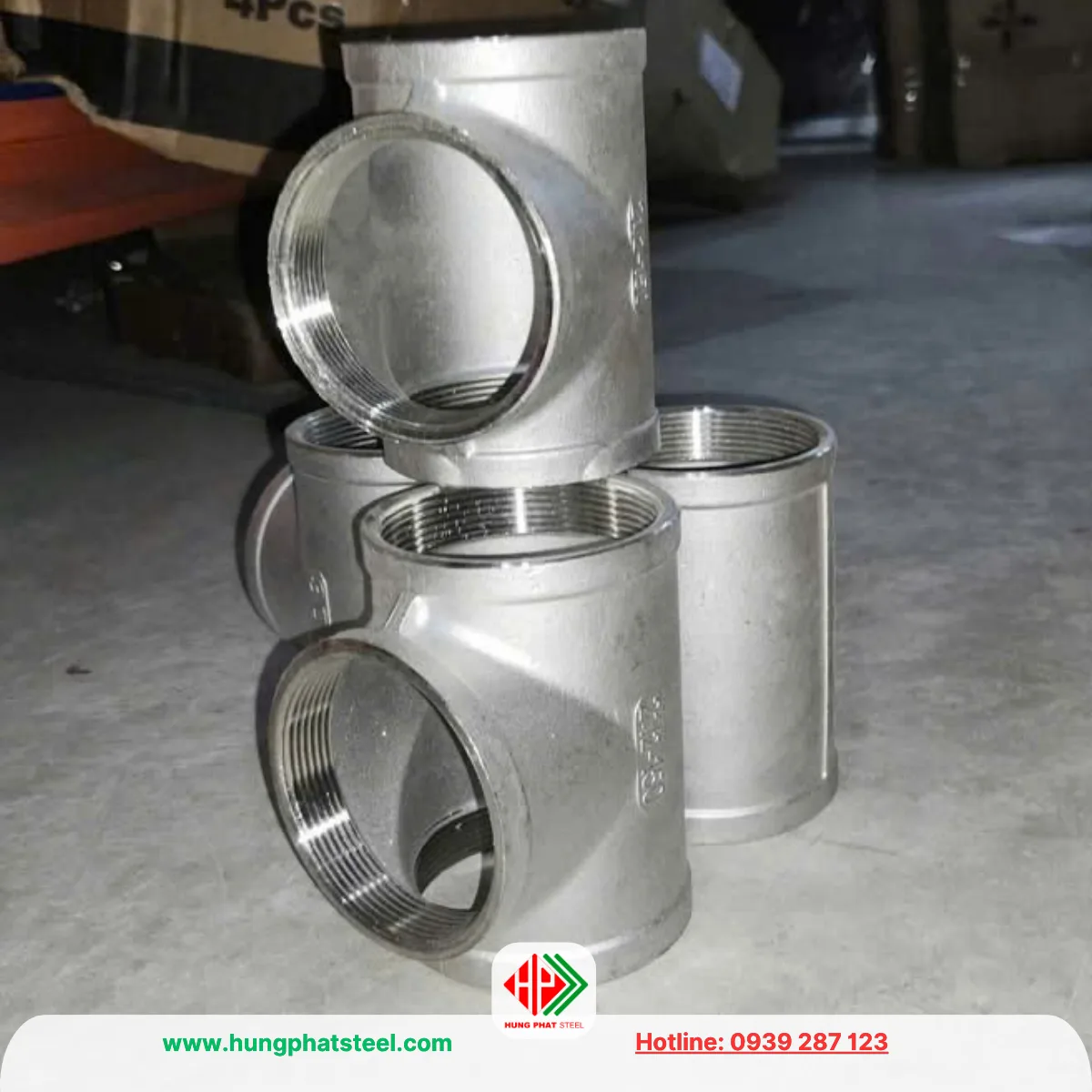 Tê Ren INOX DN65