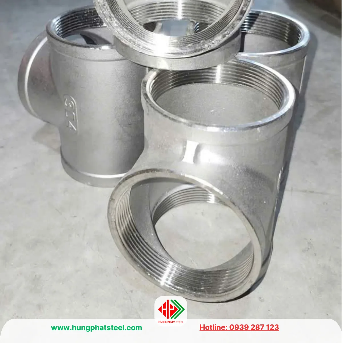 Tê Ren INOX DN65