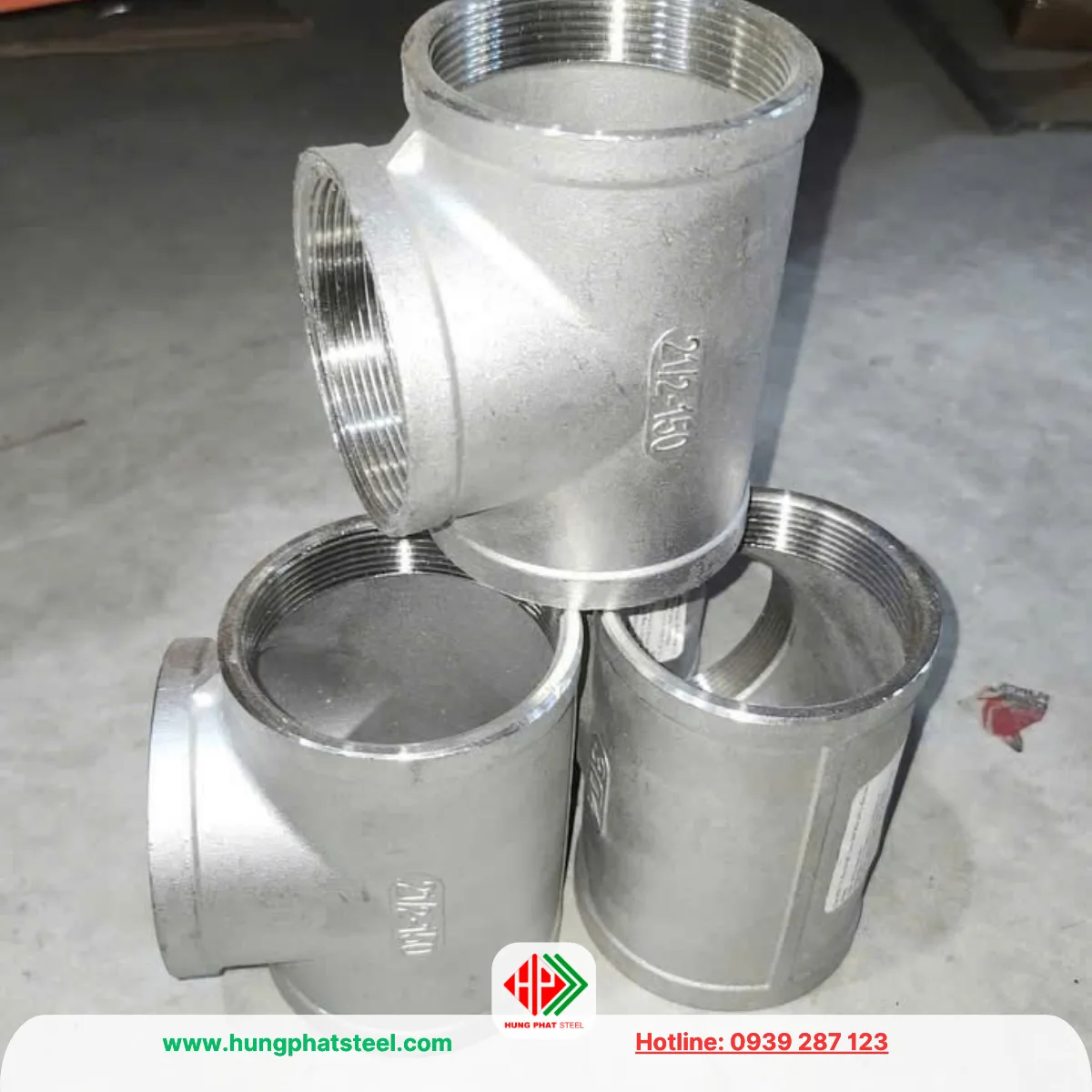 Tê Ren INOX DN65