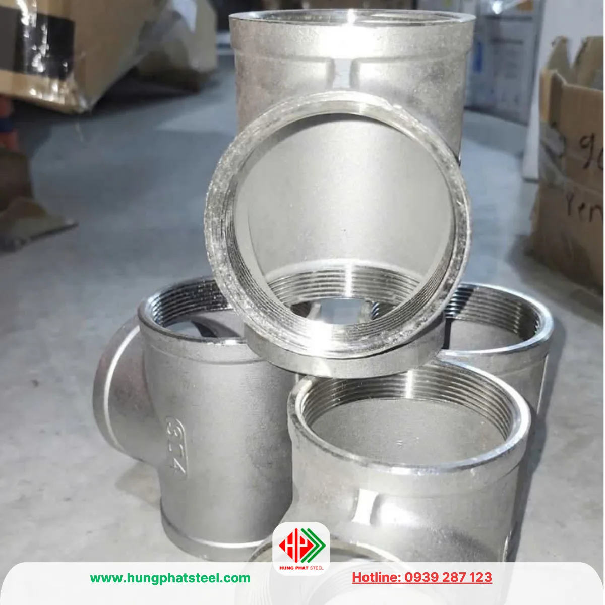 Tê Ren INOX DN65