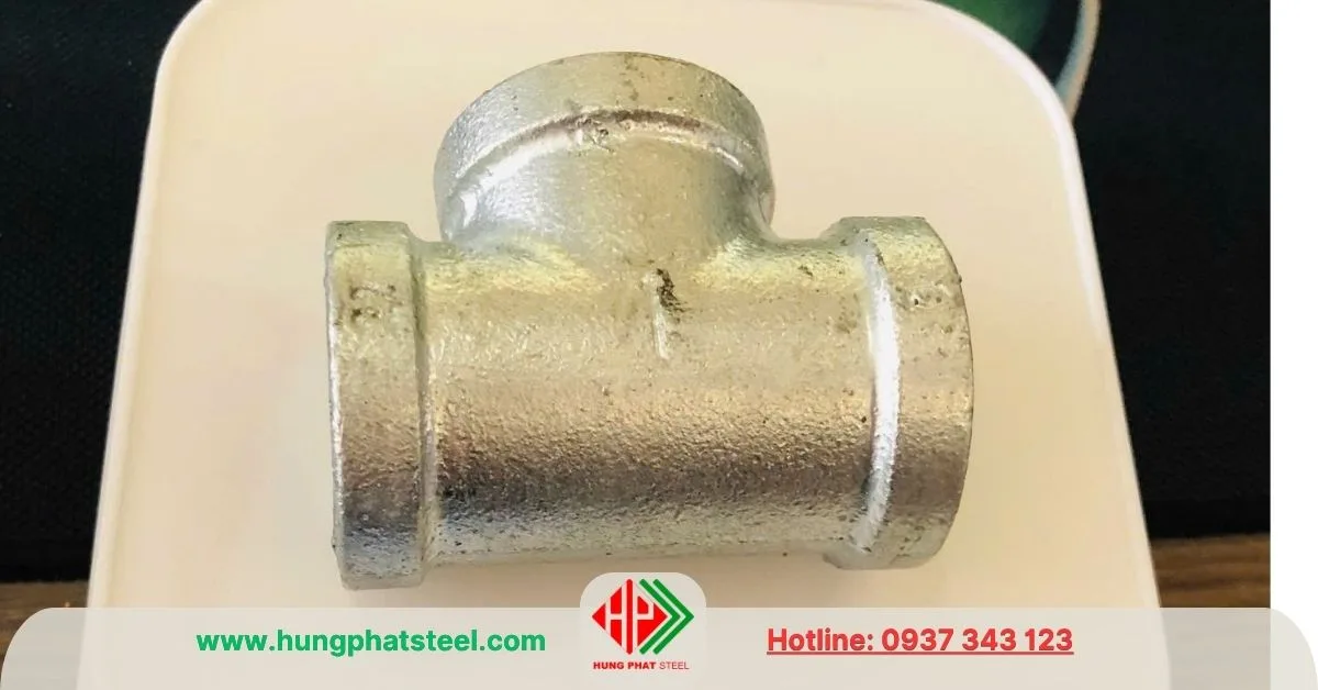 Tê Ren Mạ Kẽm DN25 (D34)