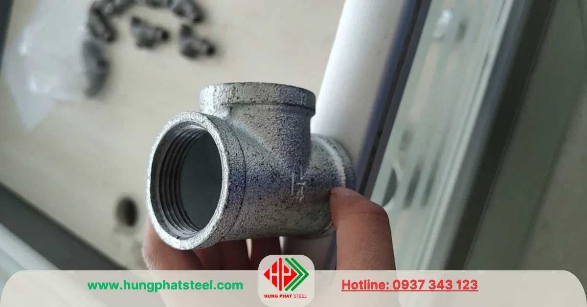 Tê Ren Mạ Kẽm DN32 (D42)