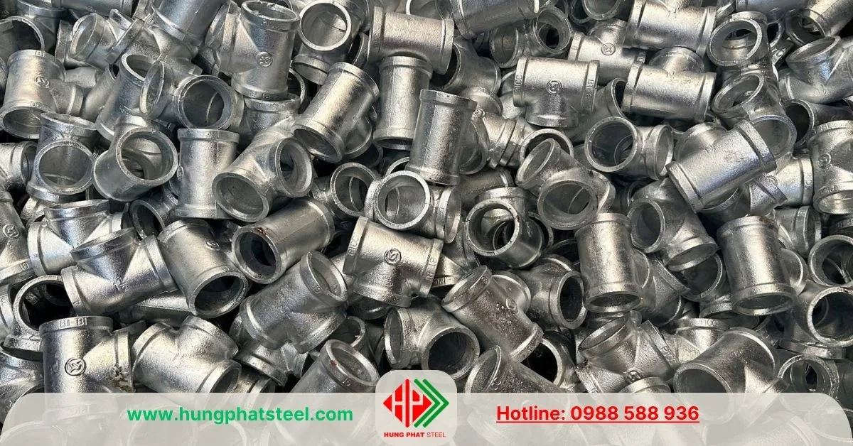 Tê Ren Mạ Kẽm DN40 (D49)