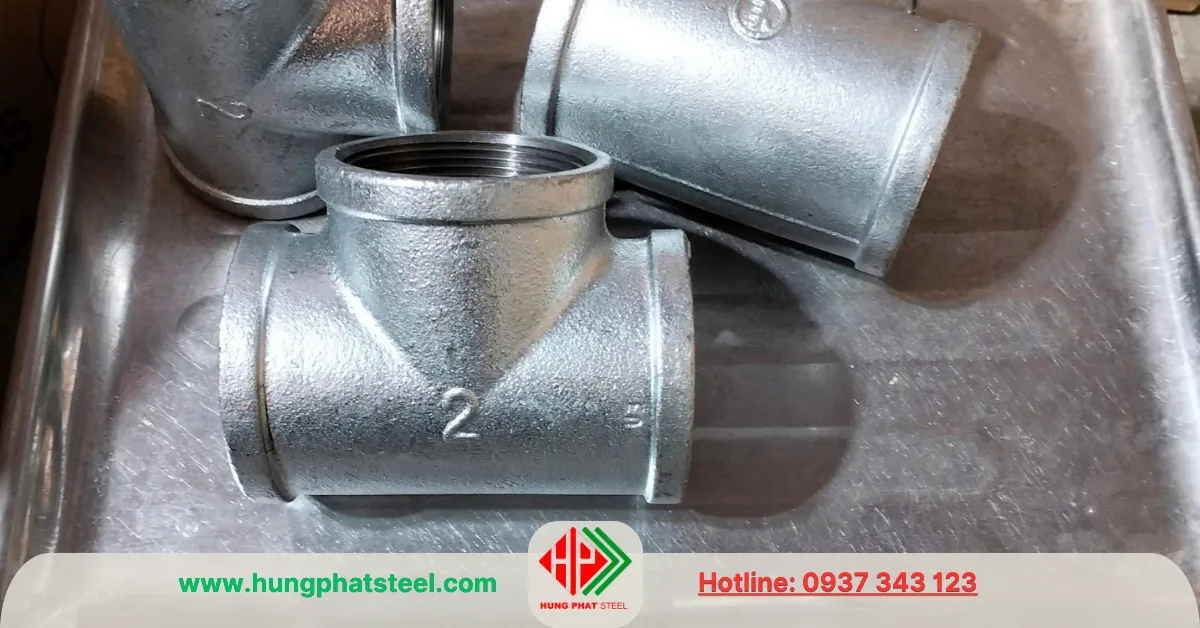 Tê Ren Mạ Kẽm DN50 (D60)