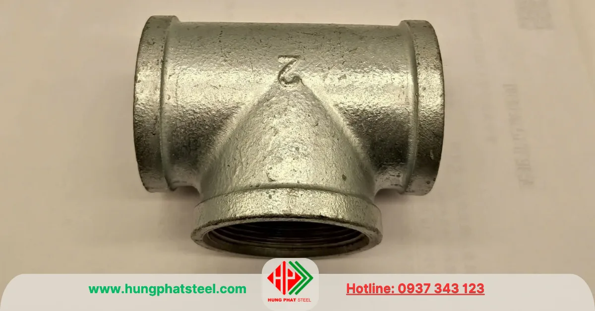 Tê Ren Mạ Kẽm DN50 (D60)