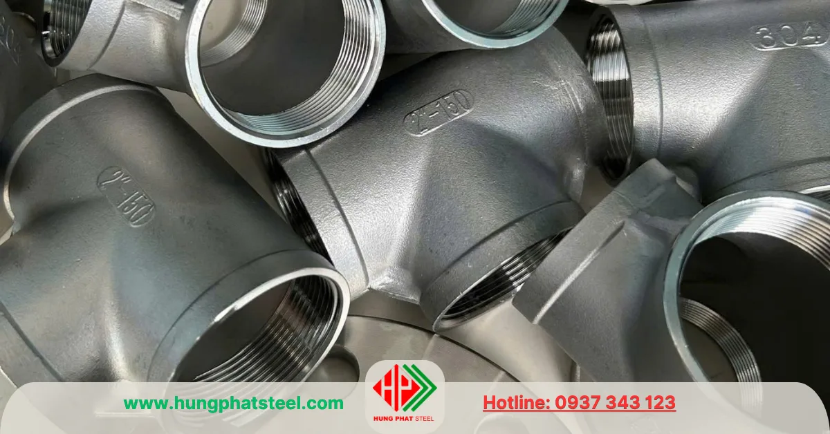 Tê đều INOX ren DN50