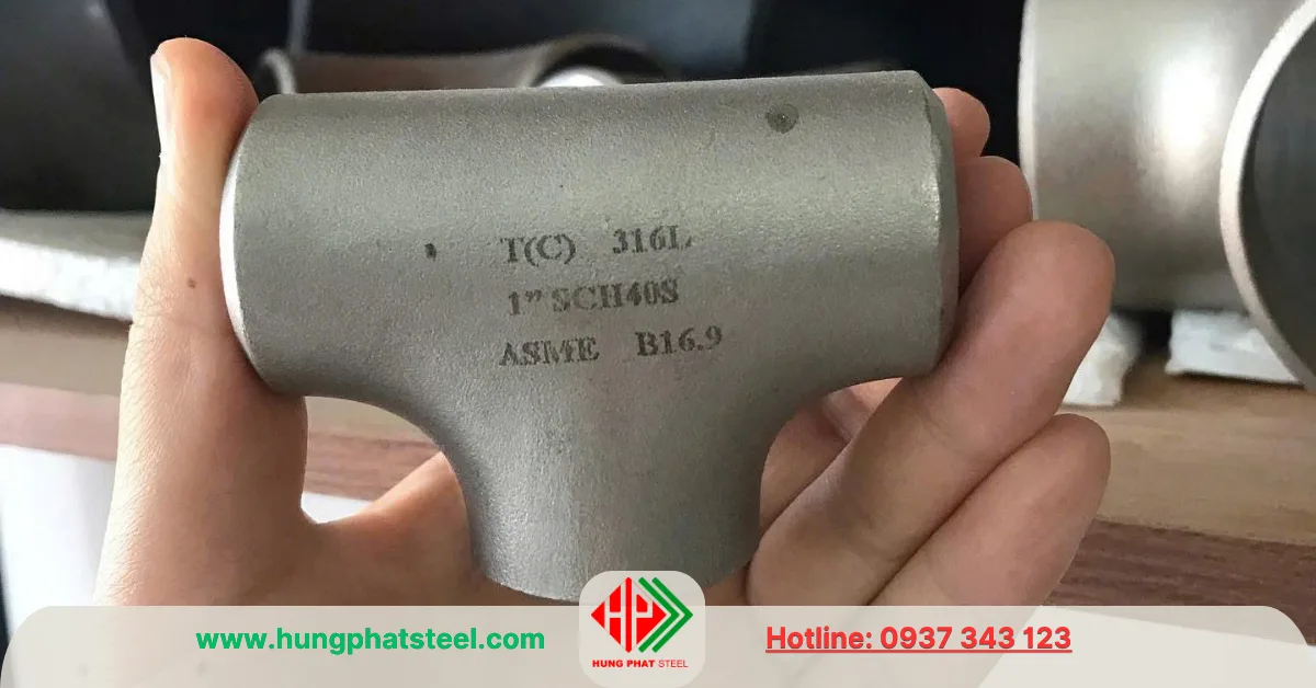 Tê hàn INOX DN25 (D34)