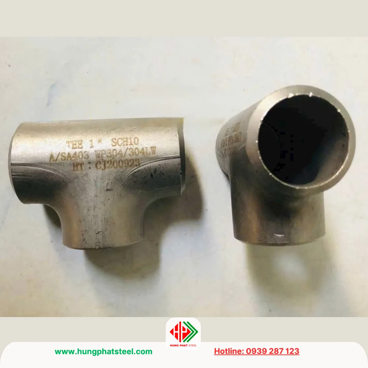 Tê hàn INOX DN25 (D34)