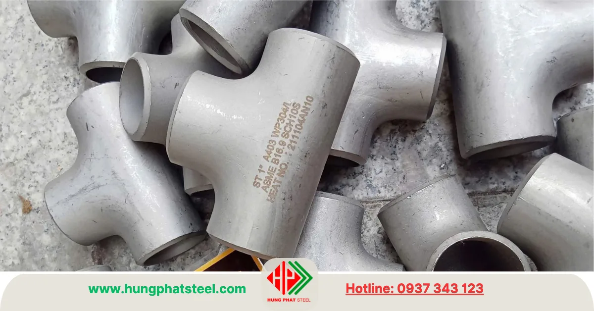 Tê hàn INOX DN25 (D34)
