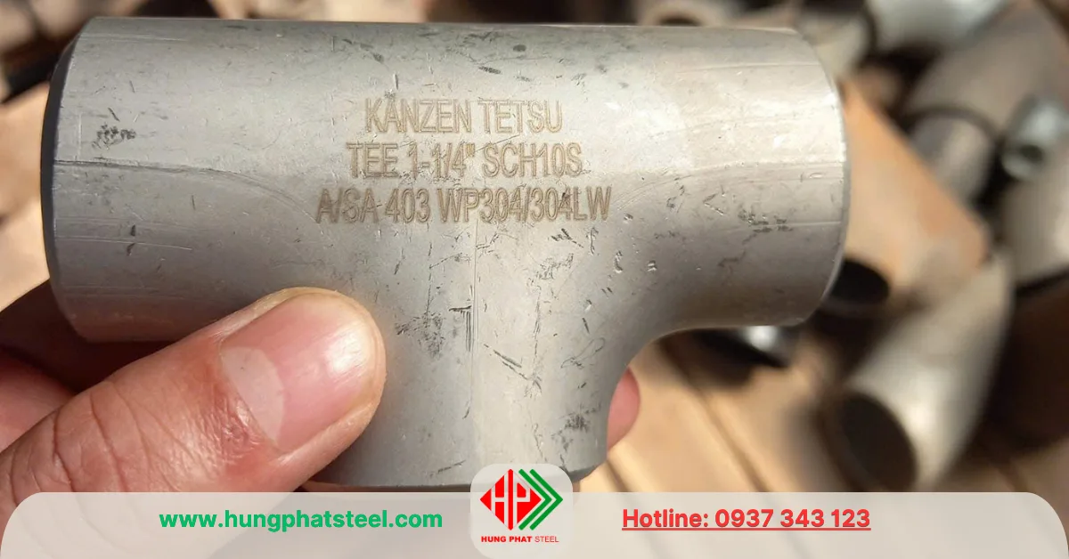 Tê hàn INOX DN32 (D42)
