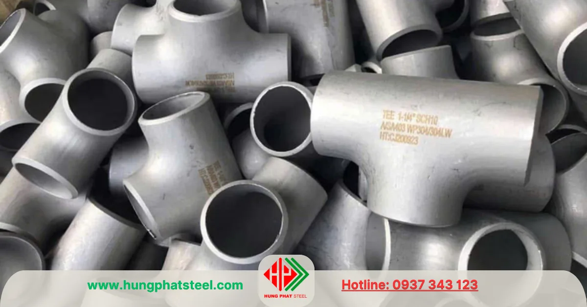 Tê hàn INOX DN32 (D42)