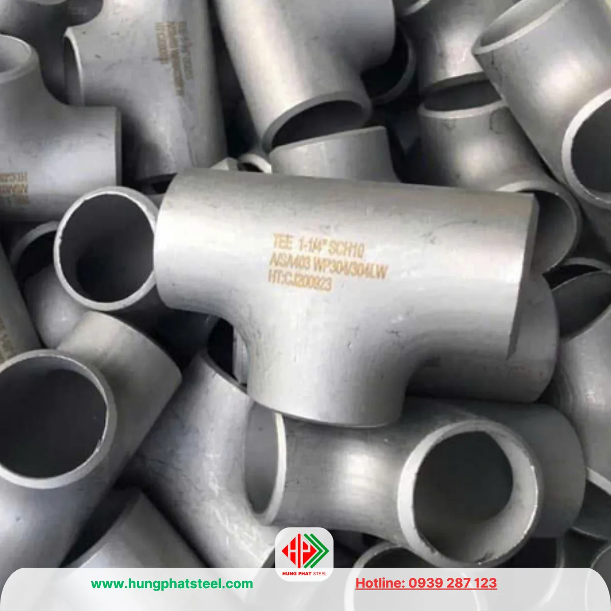 Tê hàn INOX DN32 (D42)