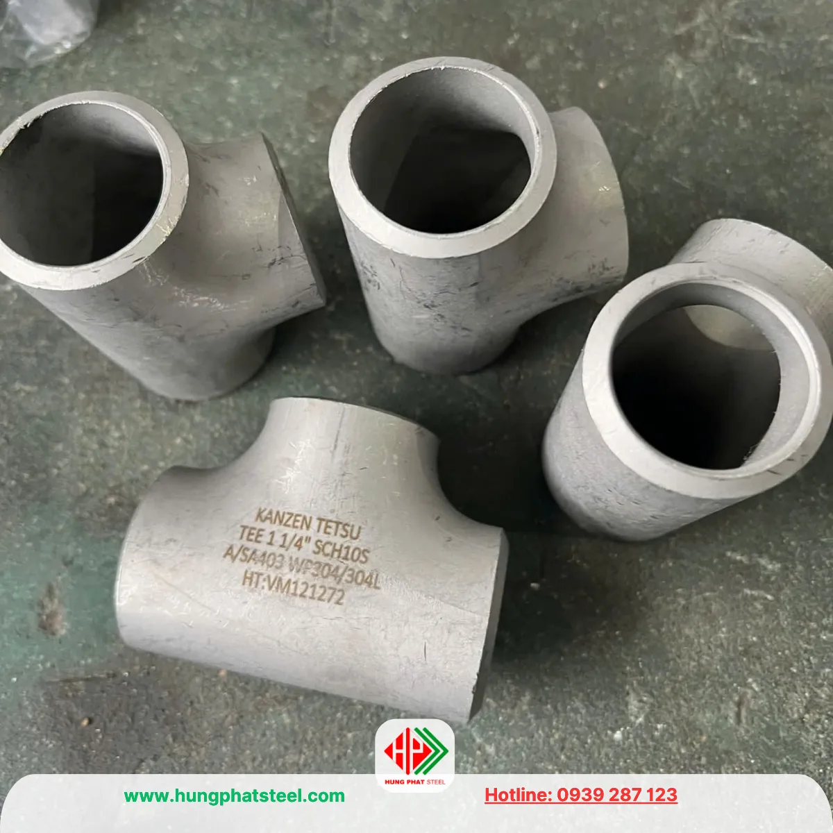 Tê hàn INOX DN32 (D42)