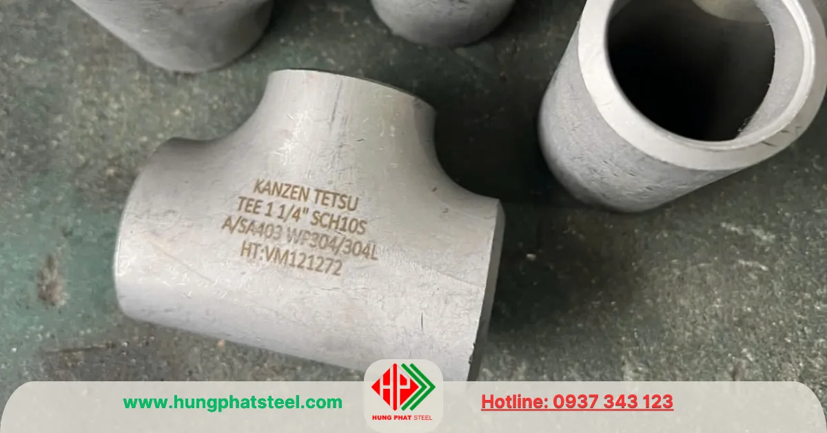 Tê hàn INOX DN32 (D42)