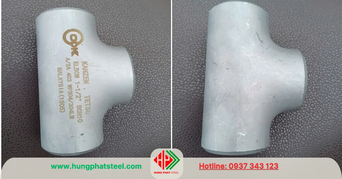 Tê hàn INOX DN40 (D49)