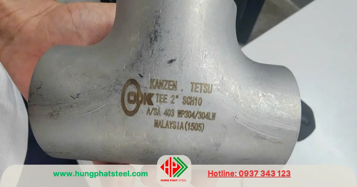 Tê hàn INOX DN50 (D60)