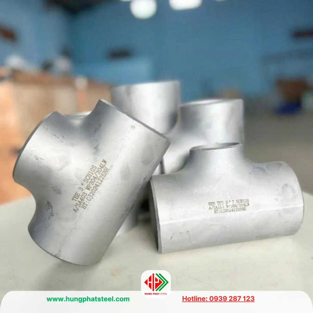 Tê hàn INOX DN80 (D90)