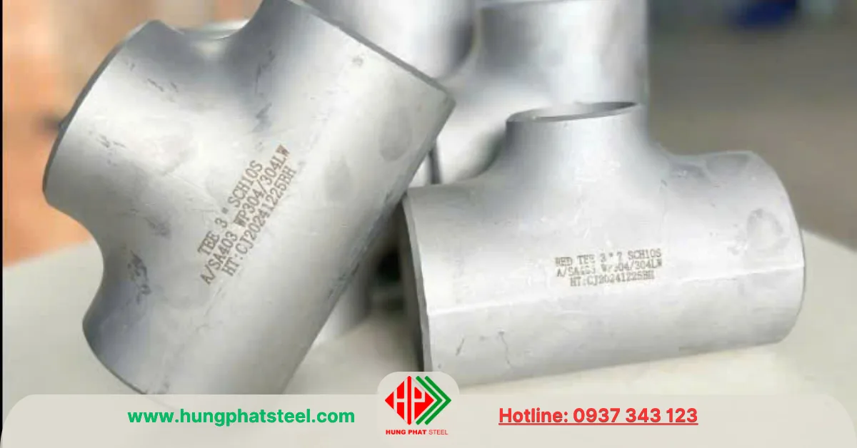 Tê hàn INOX DN80 (D90)