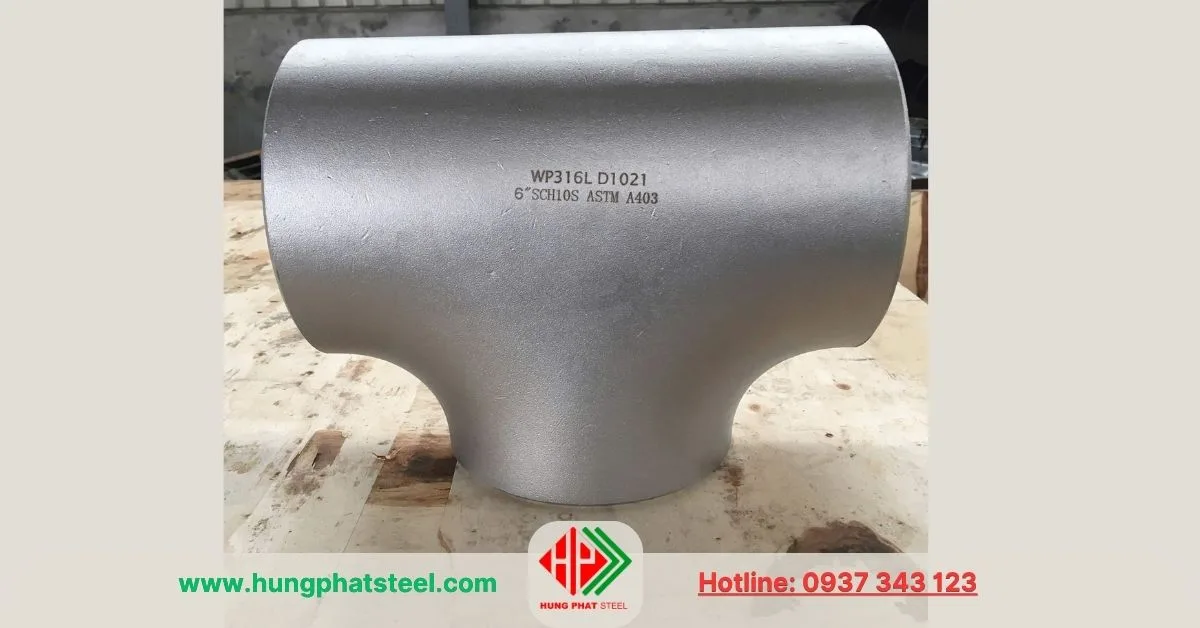 Tê hàn inox 316 DN150 (D168)