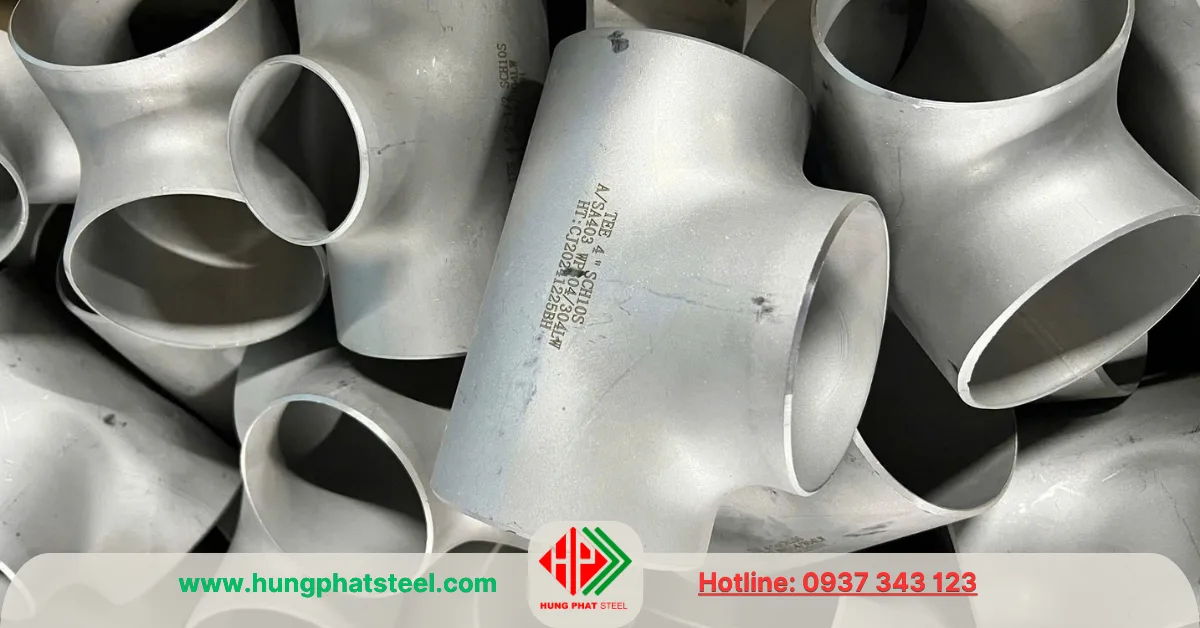 Tê hàn inox DN100 (D114)