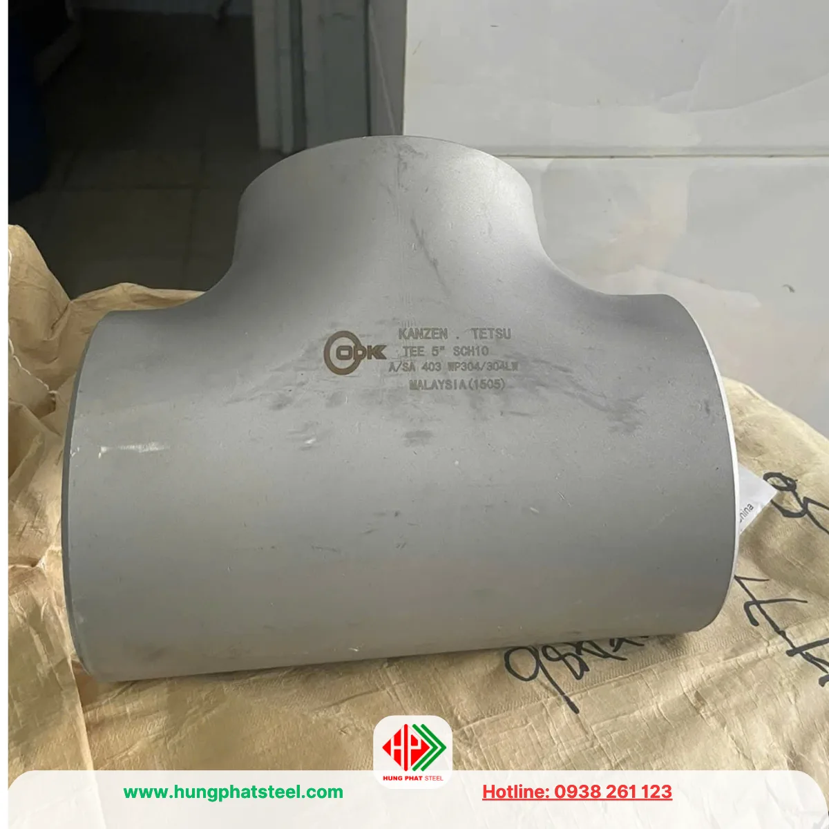 Tê hàn inox DN125 (D141)