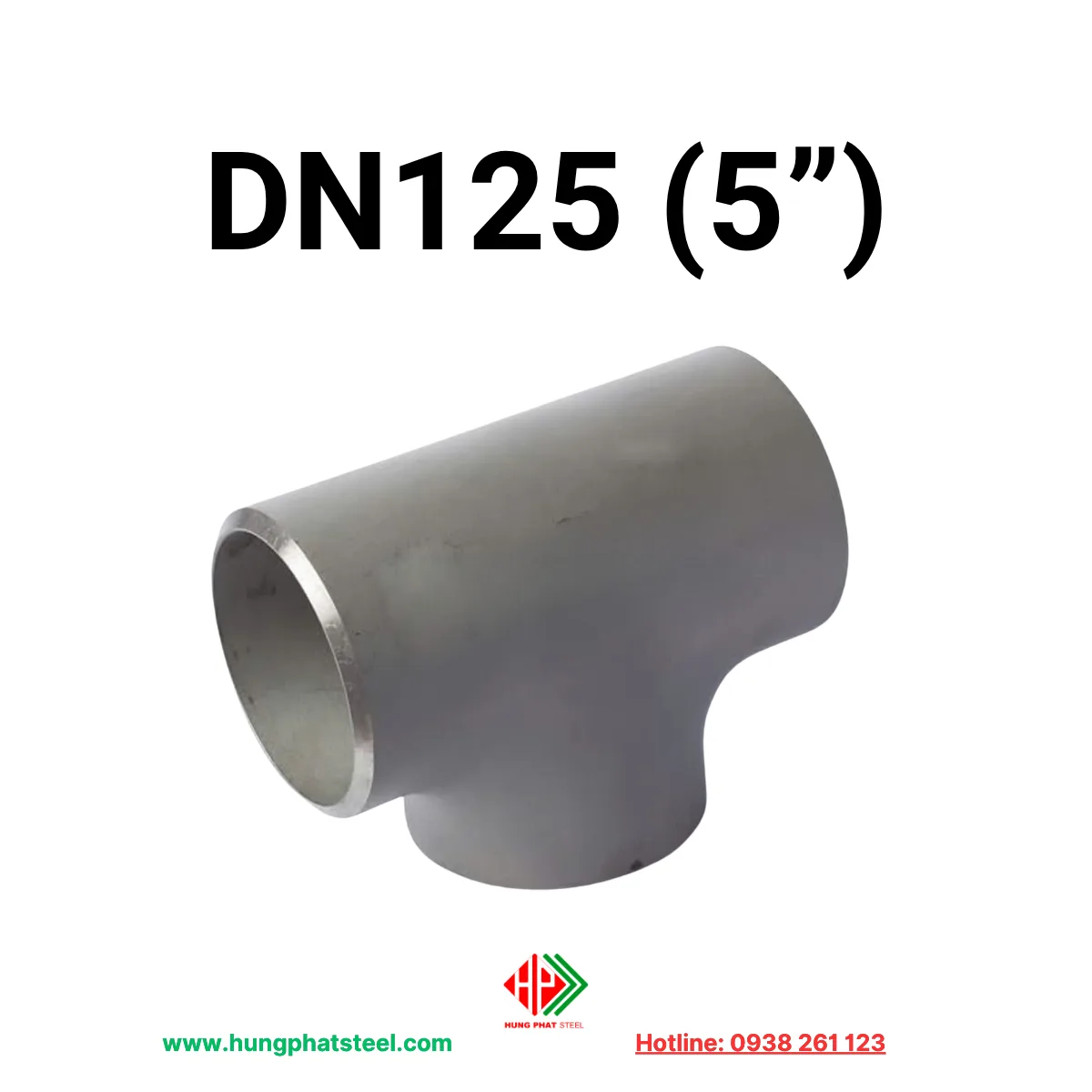 Tê hàn inox DN125 (D141)