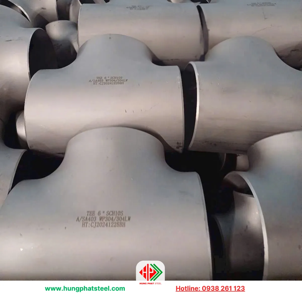 Tê hàn inox DN150 (D168)