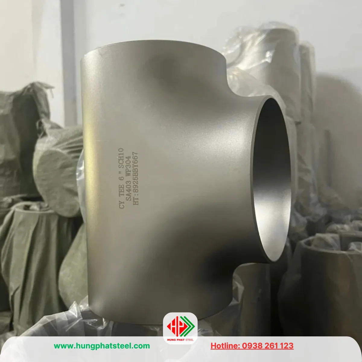 Tê hàn inox DN150 (D168)