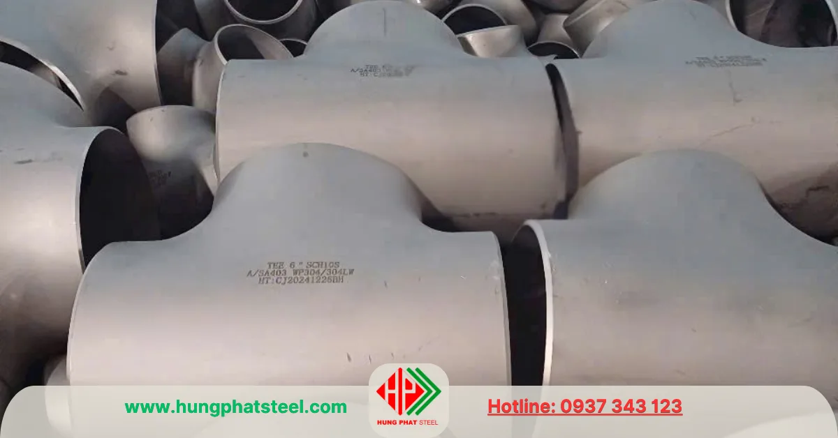 Tê hàn inox DN150 (D168)