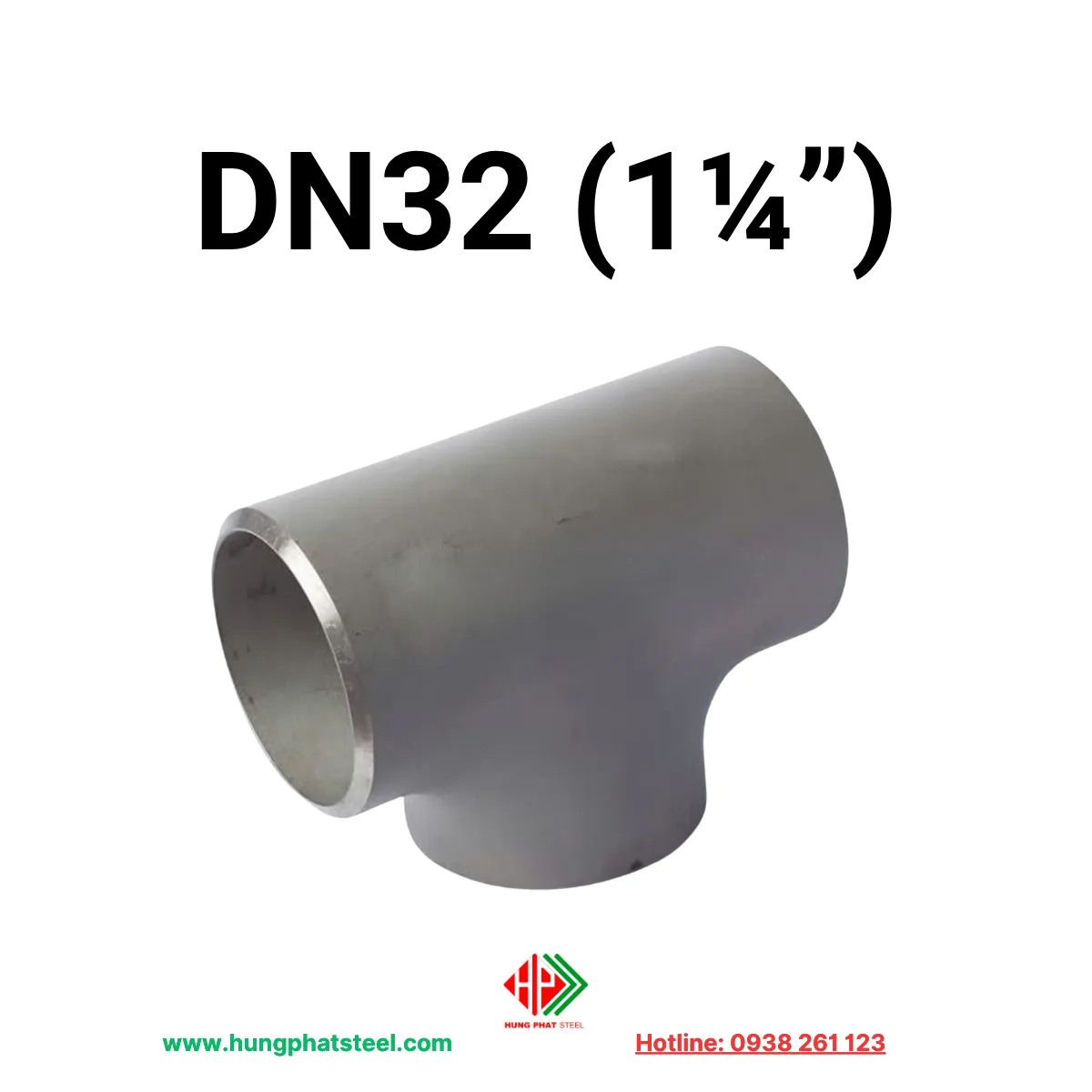 Tê hàn inox DN25 (D34)