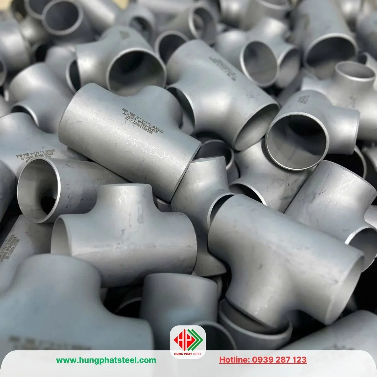 Tê hàn inox giảm DN80-65