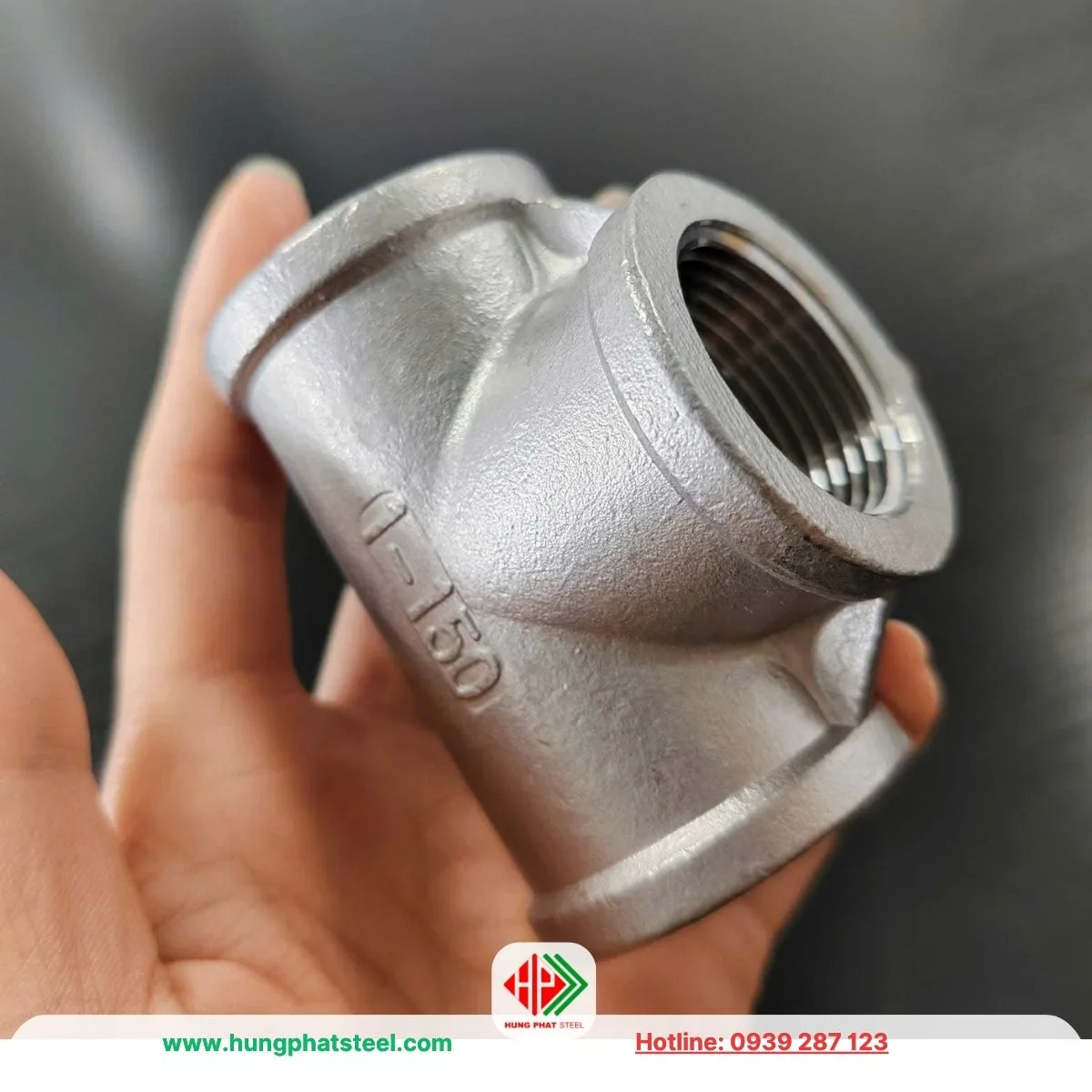 Tê ren INOX DN25 (D34)