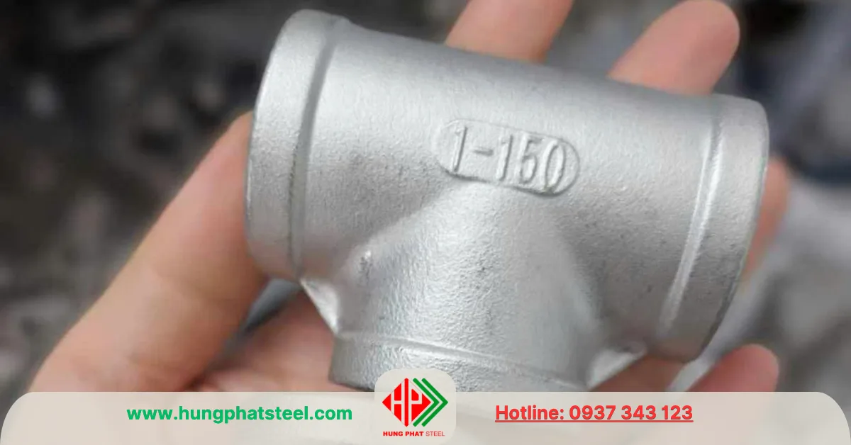 Tê ren INOX DN25 (D34)