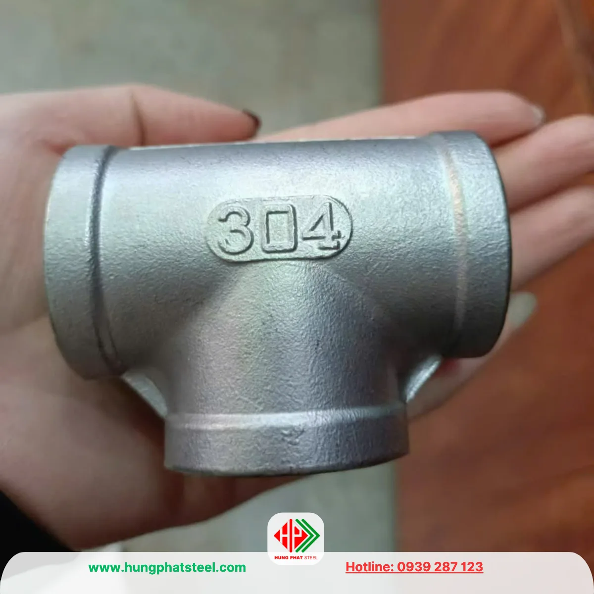 Tê ren INOX DN50 (D60)