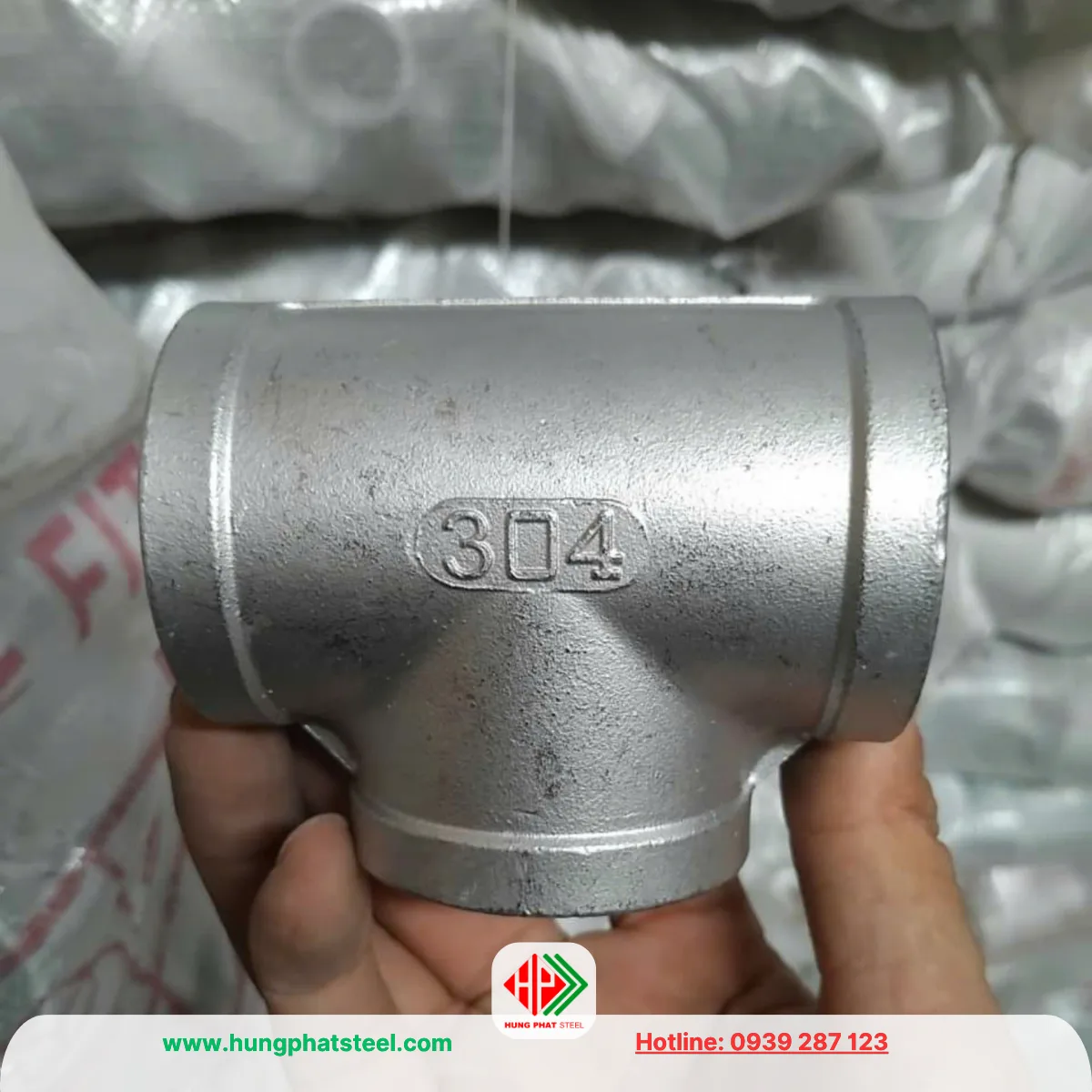 Tê ren INOX DN50 (D60)