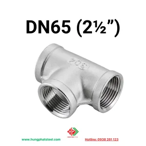 Tê ren INOX DN65