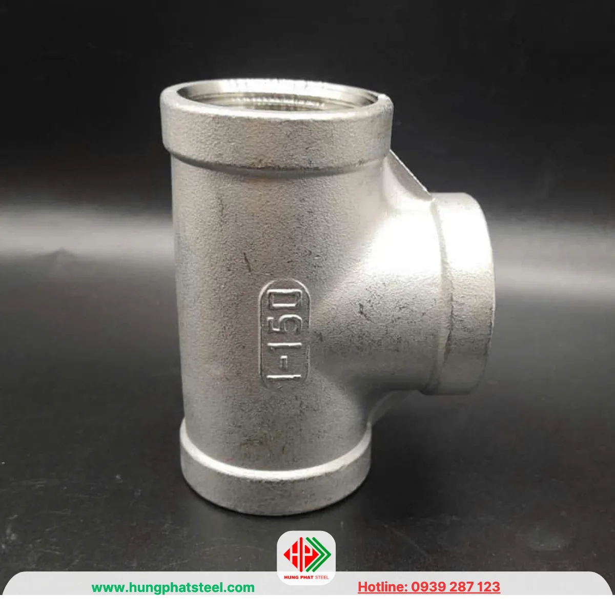Tê ren inox DN25 (D34)